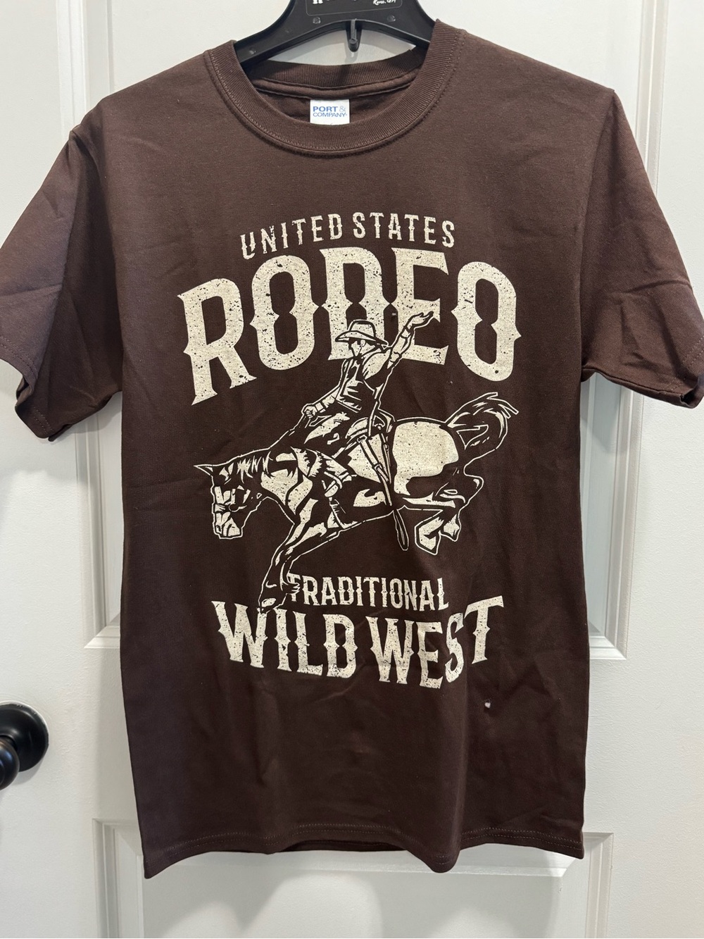 Port and Company Brown United States Rodeo Graphic Tee